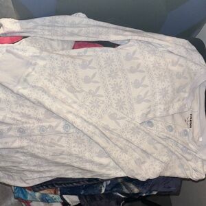 Playboy by pacsun Cream Patterned onesie